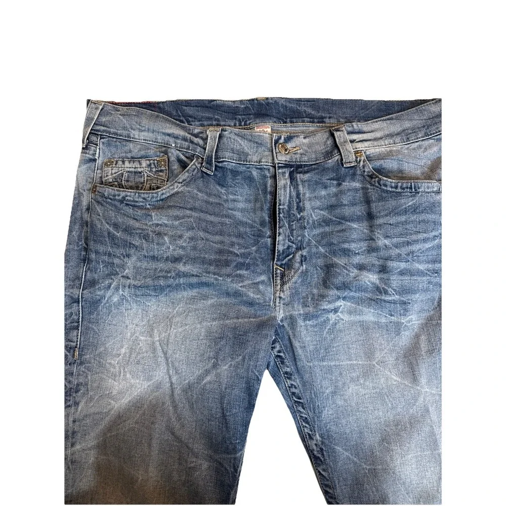 True Religion Men's Skinny 44 Light Wash‎ Blue Jeans Skinny